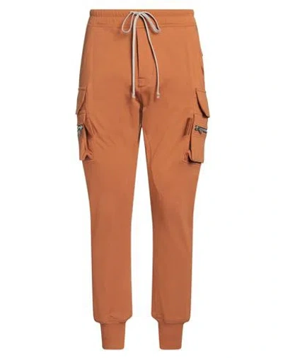 Rick Owens Man Pants Tan Size 38 Cotton In Brown