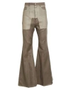 Rick Owens Man Pants Taupe Size 32 Cotton In Grey