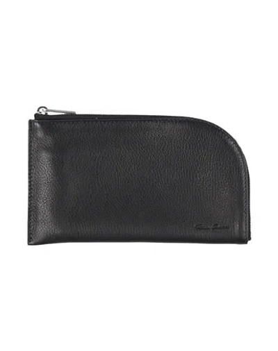 Rick Owens Man Pouch Black Size - Bovine Leather
