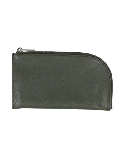 Rick Owens Man Pouch Dark Green Size - Bovine Leather In Green