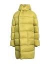 Rick Owens Man Puffer Acid Green Size 38 Polyamide, Virgin Wool