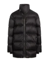 Rick Owens Black Tower Turtle Down Coat In Black