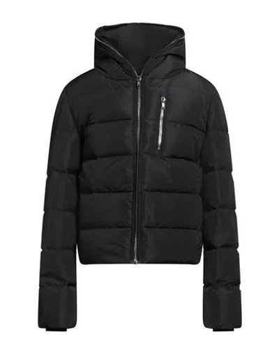 RICK OWENS RICK OWENS MAN PUFFER BLACK SIZE 38 POLYESTER, VIRGIN WOOL