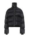 Rick Owens Black Porterville Jumbo Hooded Peter Down Jacket In Black