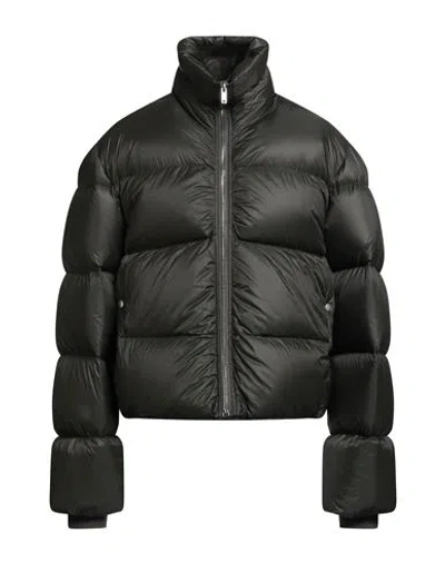 RICK OWENS RICK OWENS MAN PUFFER DARK GREEN SIZE 40 POLYAMIDE, VIRGIN WOOL
