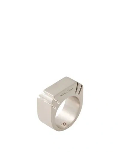 Rick Owens Man Ring Silver Size 8.5 Metal