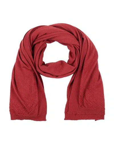 Rick Owens Man Scarf Brick Size - Cashmere In Red