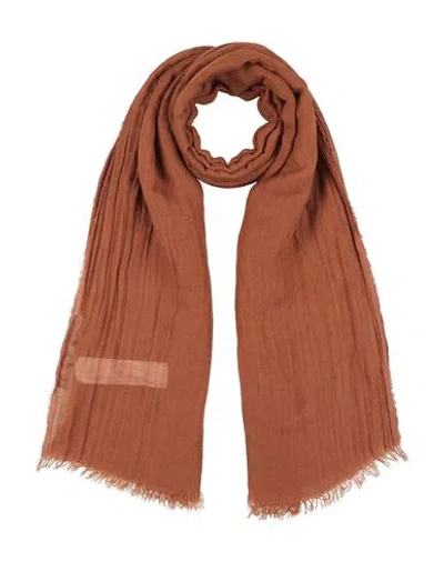 Rick Owens Man Scarf Camel Size - Modal, Linen, Silk In Beige