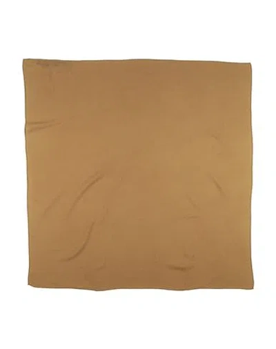 Rick Owens Man Scarf Camel Size - Wool In Sand