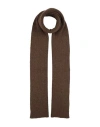 Rick Owens Man Scarf Chocolate Brown Size - Alpaca Wool, Polyamide, Wool, Elastane In Brown