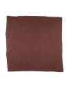 Rick Owens Man Scarf Chocolate Brown Size - Wool