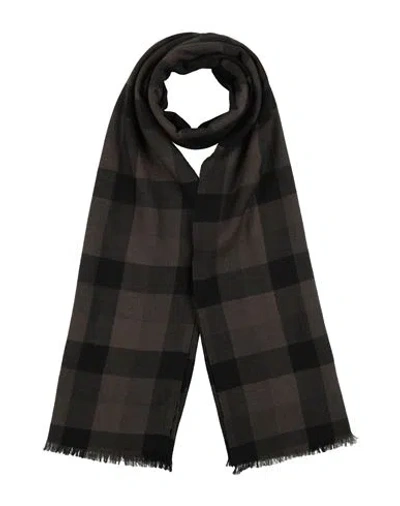 Rick Owens Man Scarf Dark Brown Size - Wool
