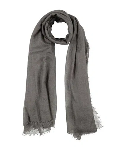Rick Owens Man Scarf Grey Size - Cashmere In Gray