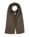 Rick Owens Man Scarf Khaki Size - Cashmere In Sand