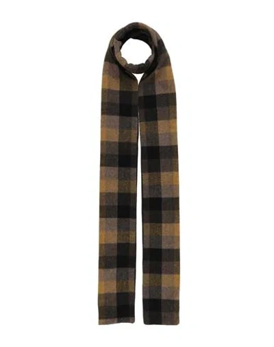 Rick Owens Man Scarf Khaki Size - Virgin Wool In Sand