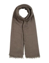 Rick Owens Man Scarf Khaki Size - Virgin Wool, Silk, Cashmere In Sand
