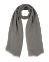 Rick Owens Man Scarf Lead Size - Modal, Linen, Silk In Grey