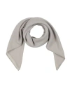Rick Owens Man Scarf Light Grey Size - Wool In Gray