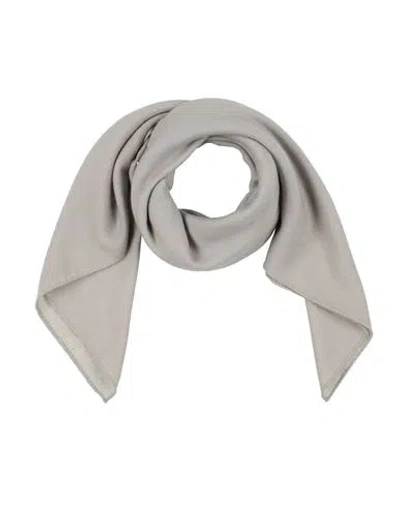 Rick Owens Man Scarf Light Grey Size - Wool In Gray
