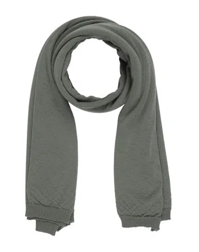 Rick Owens Man Scarf Military Green Size - Cashmere In Gray