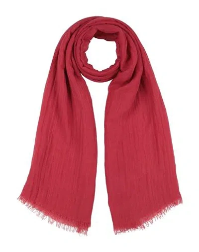 Rick Owens Man Scarf Red Size - Modal, Linen, Silk