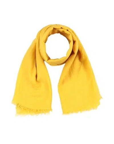 Rick Owens Man Scarf Yellow Size - Cashmere, Silk