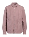 Rick Owens Man Shirt Antique Rose Size 42 Polyester In Pink