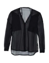 Rick Owens Man Shirt Black Size 38 Silk