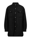Rick Owens Man Shirt Black Size 38 Wool In Black