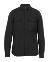 Rick Owens Man Shirt Khaki Size 40 Cotton In Black