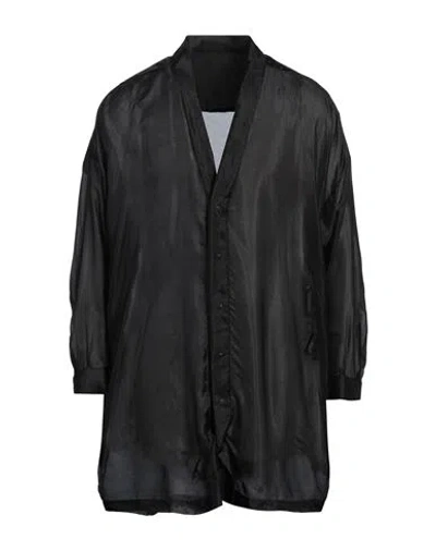 Rick Owens Man Shirt Black Size 40 Silk