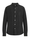 Rick Owens Man Shirt Black Size 44 Polyester In Black