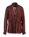 Rick Owens Man Shirt Brown Size 44 Cupro