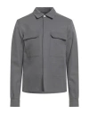 Rick Owens Performance Fabric Overshirt With Pockets In Gray