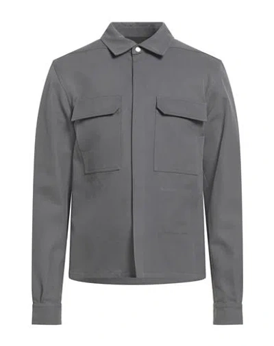 RICK OWENS RICK OWENS MAN SHIRT GREY SIZE 38 COTTON
