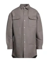 Rick Owens Hemdjacke Aus Denim In Grey