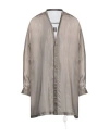 Rick Owens Man Shirt Khaki Size 36 Silk In Beige