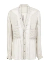 Rick Owens Man Shirt Light Grey Size 40 Cupro