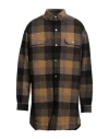 Rick Owens Man Shirt Mustard Size 38 Virgin Wool In Yellow