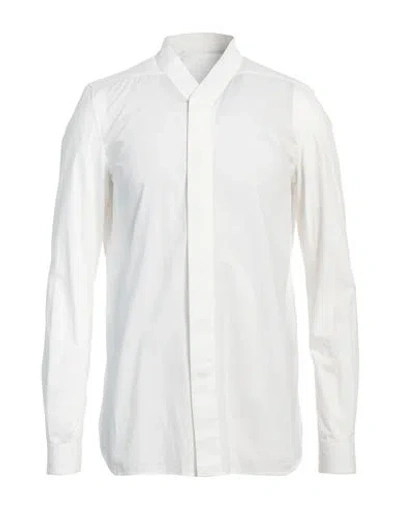 Rick Owens Man Shirt Off White Size 40 Cotton