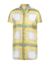 Rick Owens Man Shirt Sage Green Size 38 Cupro In Sage Green