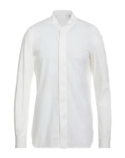 Rick Owens Man Shirt White Size 38 Cotton