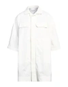 Rick Owens Man Shirt White Size 38 Cotton