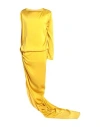 Rick Owens Man Shirt Yellow Size 38 Silk In Yellow