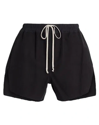 Rick Owens Man Shorts & Bermuda Shorts Black Size 32 Cotton