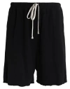 Rick Owens Drawstring Satin Shorts In Black