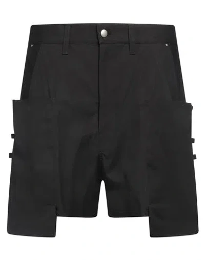 Rick Owens Man Shorts & Bermuda Shorts Black Size 32 Silk