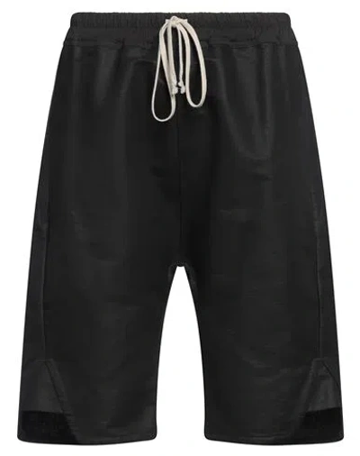 Rick Owens Man Shorts & Bermuda Shorts Black Size 34 Cotton, Elastane