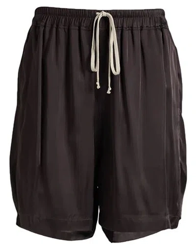 Rick Owens Drawstring Bermuda Shorts In Gray