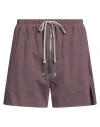 Rick Owens Man Shorts & Bermuda Shorts Mauve Size 38 Cotton, Elastane In Purple